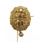 Image 3 of Vintage gold brooch | filigree technique