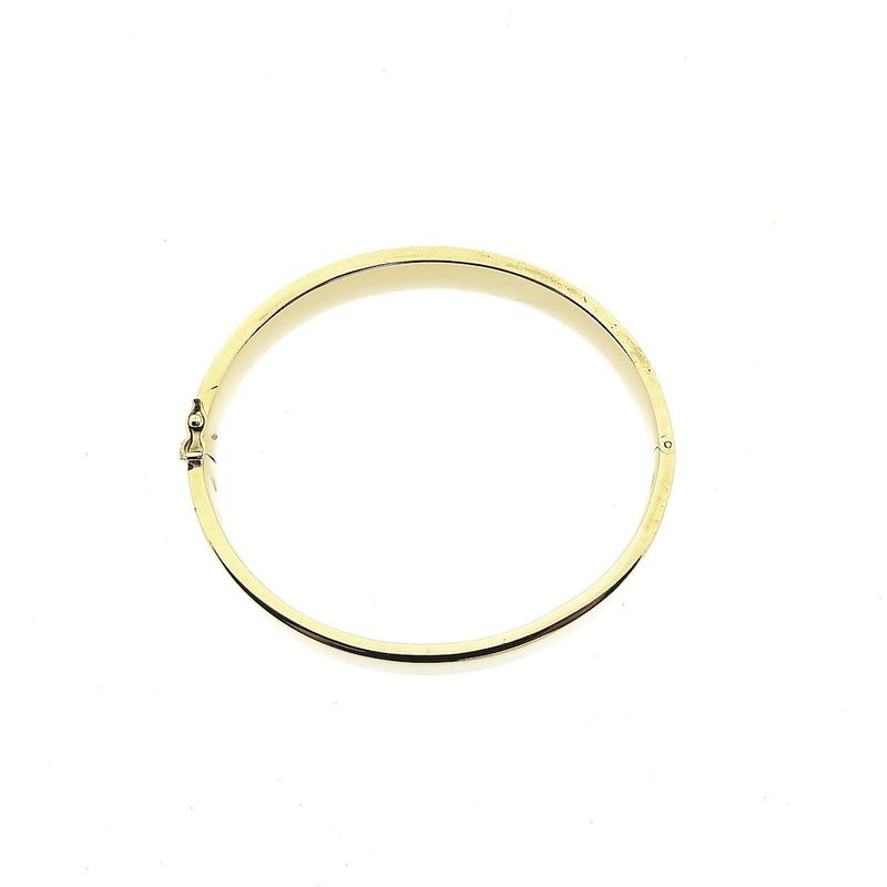 Image 3 of Gold wide slave bracelet | Ø 60mm
