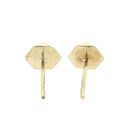 Image 7 of Gold faceted stud earrings