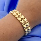 Image 9 of Gold wide fantasy link bracelet
