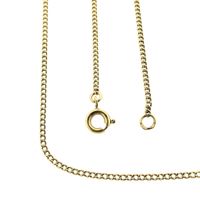 Gold gourmet link chain | 50 cm