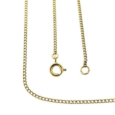 Image 1 of Gold gourmet link chain | 50 cm