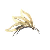 Two-tone gold floral brooch
