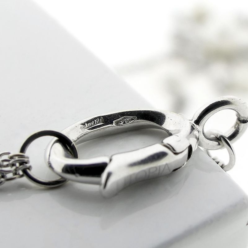 Image 6 of UTOPIA Art Deco white gold necklace with pearl and diamond 1.75 ct.