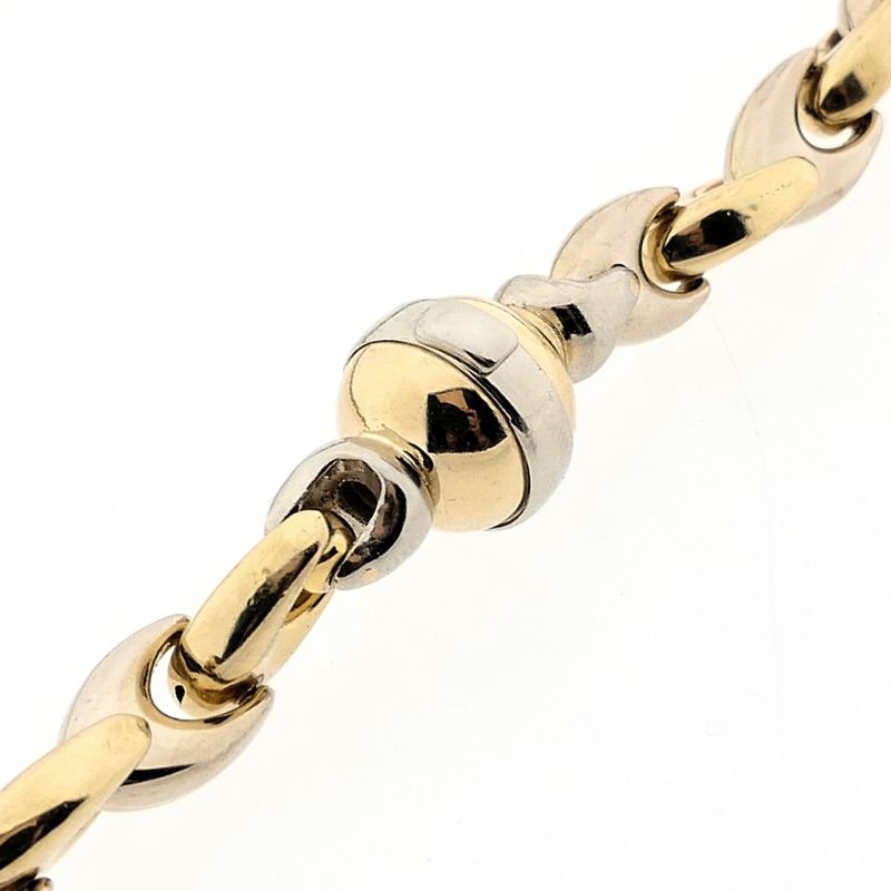 Image 7 of Bicolor Gold Link Necklace