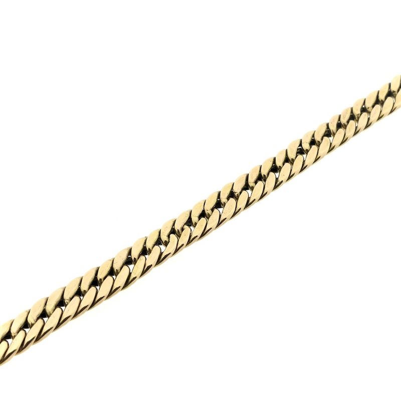 Image 8 of Gold flat gourmet link bracelet