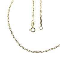 Gold thin anchor link chain | 40 cm
