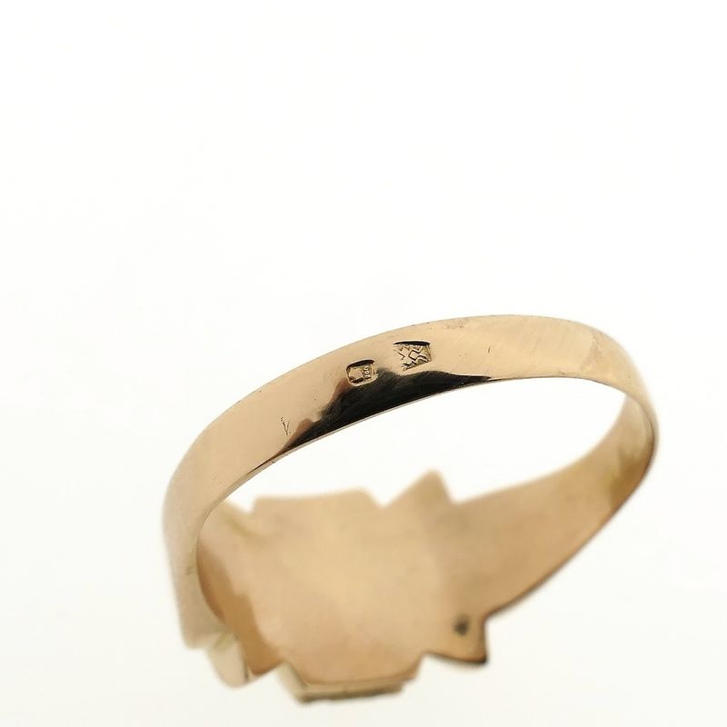 Image 5 of Vintage rose gold ring with spinel