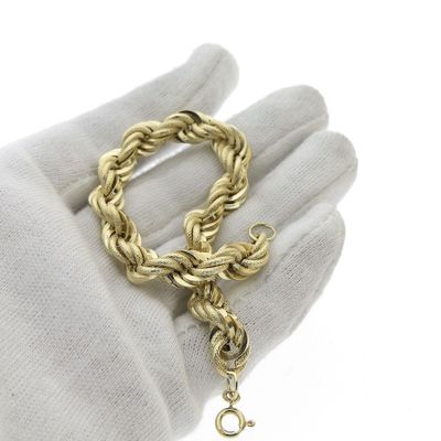Image 2 of Gold twisted link bracelet
