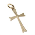 Image 2 of Gold pendant of a small cross with relief