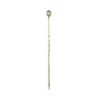 Image 1 of Gold lapel pin, tie pin with rose-cut diamond | Approx. 0.22 ct.