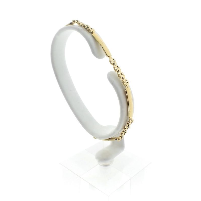 Image 9 of Gold Bismarck link bracelet | 18.5 cm