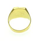 Image 4 of Tricolor gold men's signet ring | Size 20