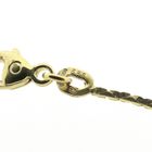 Image 7 of Two-tone gold cobra link necklace with fixed pendant