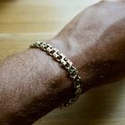 Afbeelding 10 van Massief gouden platte Prince of Wales schakelarmband | 21 cm