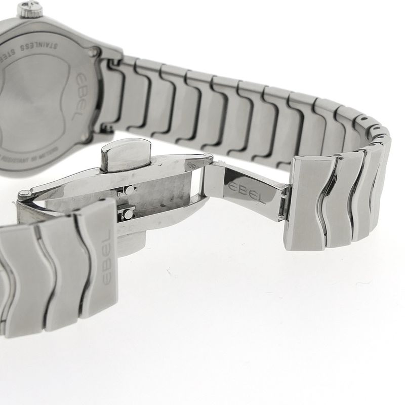 Image 14 of Ebel Wave Lady; Women's watch with mother-of-pearl dial and diamonds