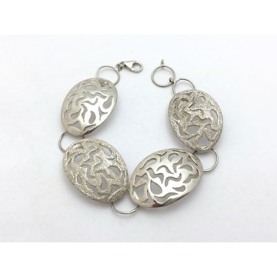 Image 1 of Silver bracelet with fantasy link