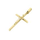 Image 10 of Gold pendant of a cross with corpus | INRI