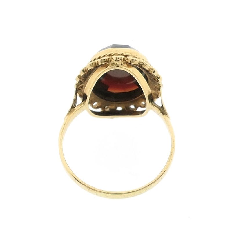 Image 6 of Gold ring with garnet stone | Vintage