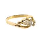 Image 6 of Gold ring with diamonds; Approx. 0.15 ct.