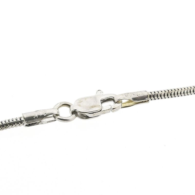 Image 4 of White gold snake link chain | 40 cm