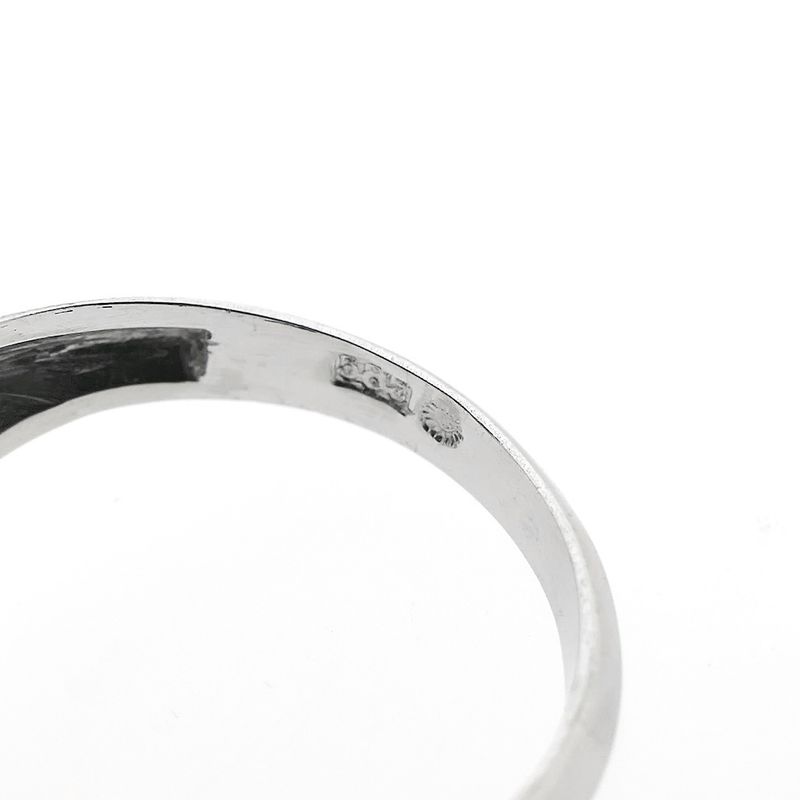 Image 6 of White gold ring with diamond 0.16 ct.