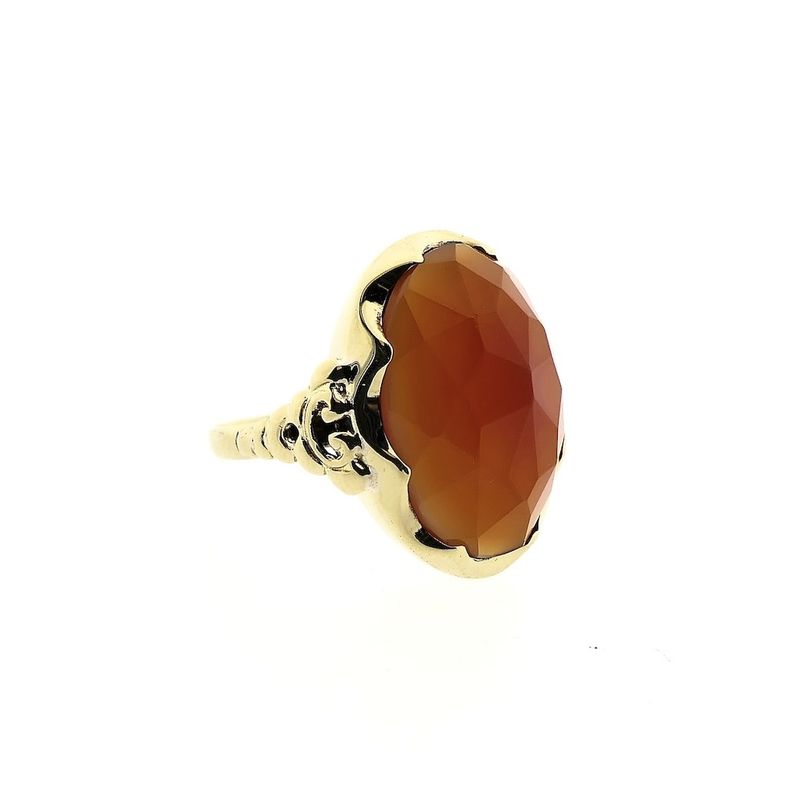 Image 5 of Gold ring with carnelian