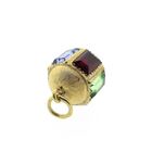 Image 6 of 18 ct. Gold Oriental pendant with colored zirconias