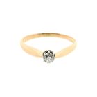 Image 6 of Rose gold solitaire ring with diamond | 0.22 ct.