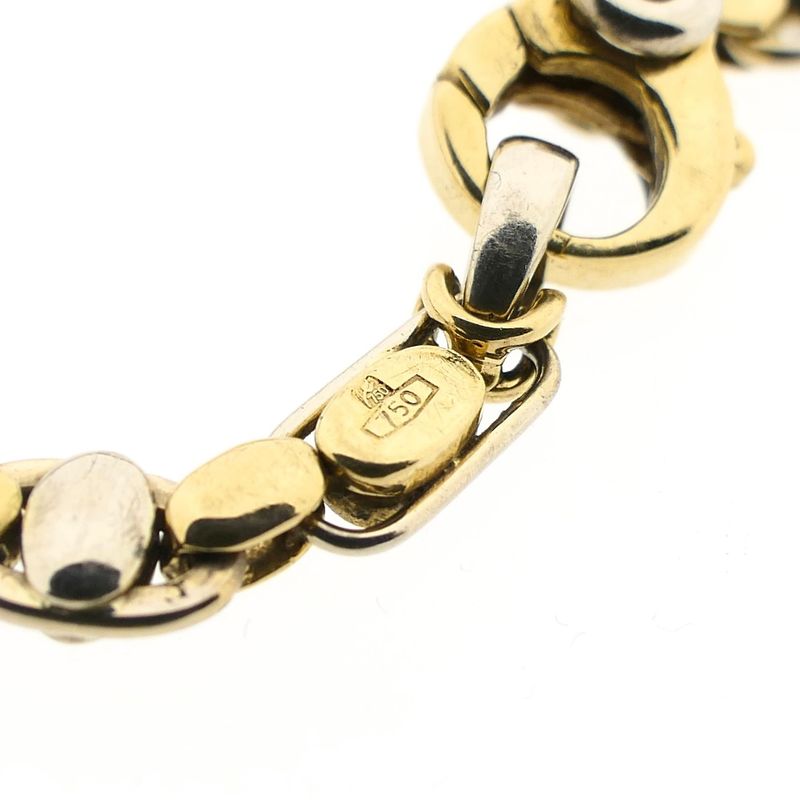 Image 4 of Bicolor Gold Fantasy Link Bracelet
