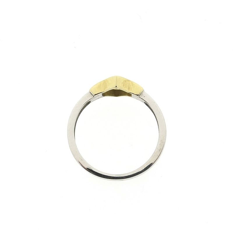 Image 5 of Two-tone gold ring with diamond