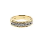 Image 3 of Gold Ring with Diamond; 0.34 ct.; 14 Karat; Size 17.75
