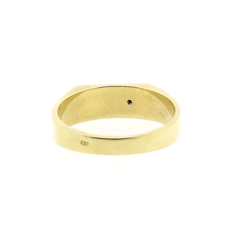 Image 4 of Gold signet ring with zirconia