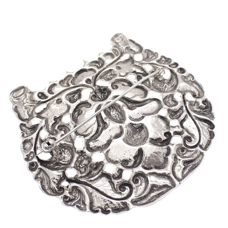 Image 4 of Large silver Djokja brooch