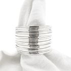 Afbeelding 1 van Vintage zilveren ringenarmband; Ø 69,8 mm 