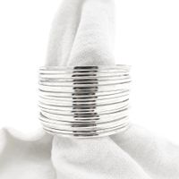 Vintage zilveren ringenarmband; Ø 69,8 mm 