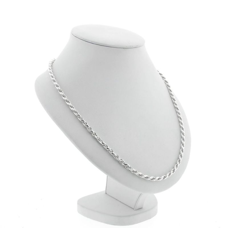 Image 3 of Silver twisted link chain