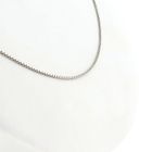 Image 9 of White Gold Venetian Box Chain Necklace