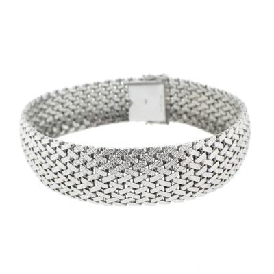 Vintage wide white gold bracelet Image 1 of Vintage wide white gold bracelet