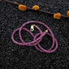 Image 2 of 9K Pink Tourmaline Bead Necklace | 45cm