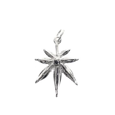 Silver marijuana leaf charm Image 1 of Silver marijuana leaf charm
