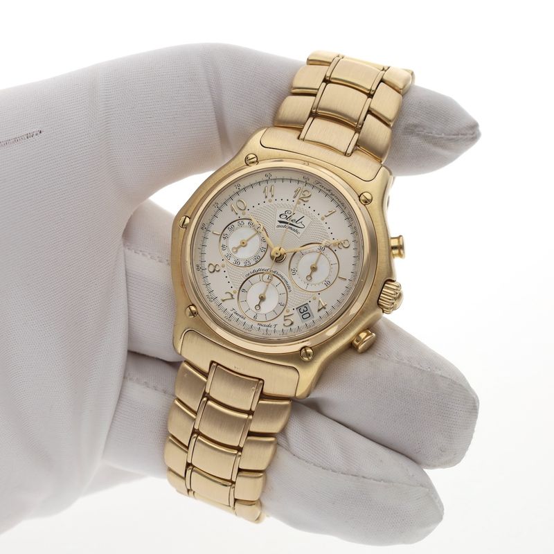 Image 7 of Ebel 1911 Le Modulor Chronograph E8137240; 18k gold men's watch