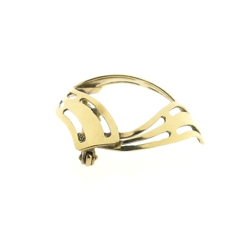 Image 10 of 8 carat vintage abstract brooch