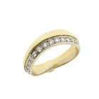 Image 1 of Two-tone gold ring with diamond; 0.26 ct.