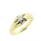 Image 1 of Gold solitaire ring with diamond | 0.16 ct.