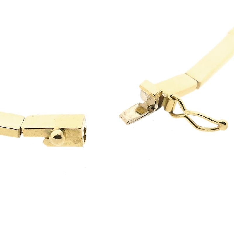 Image 8 of Golden Bar Link Necklace | 45 cm