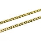 Image 5 of Gold long gourmet link necklace | 70 cm