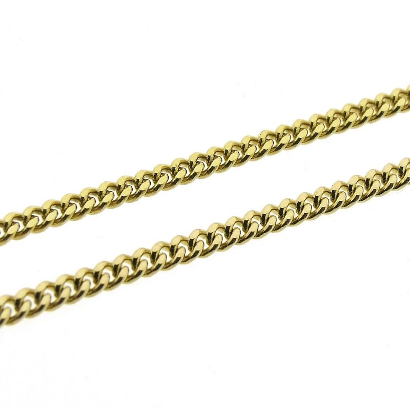 Image 5 of Gold long gourmet link necklace | 70 cm