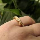 Image 7 of Bron Jewelry gold ring with diamond; 0.22 ct.