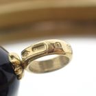 Image 4 of 18 carat gold enamel ball pendant with gold dots